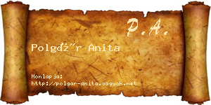 Polgár Anita névjegykártya