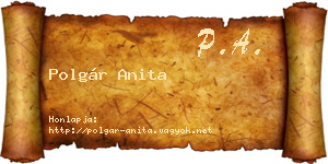 Polgár Anita névjegykártya